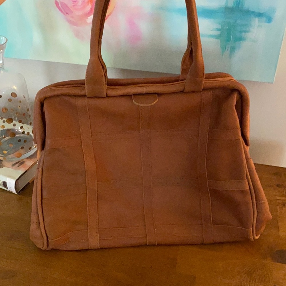 Leather Weekender - image 1